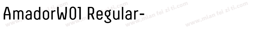 AmadorW01 Regular字体转换